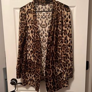 Cheetah cardigan size xl